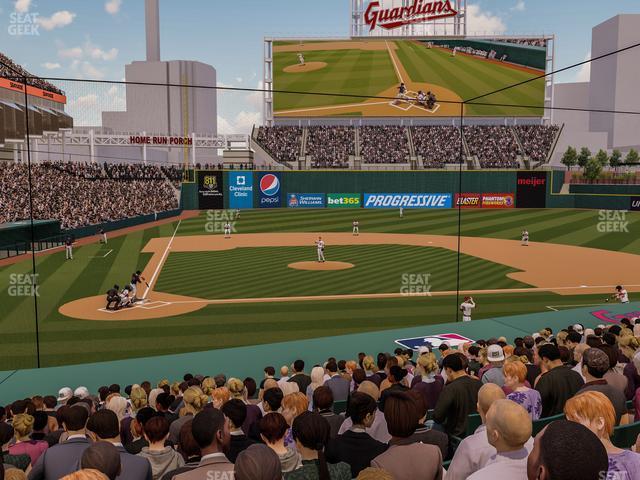 Seating view for Progressive Field Section 149