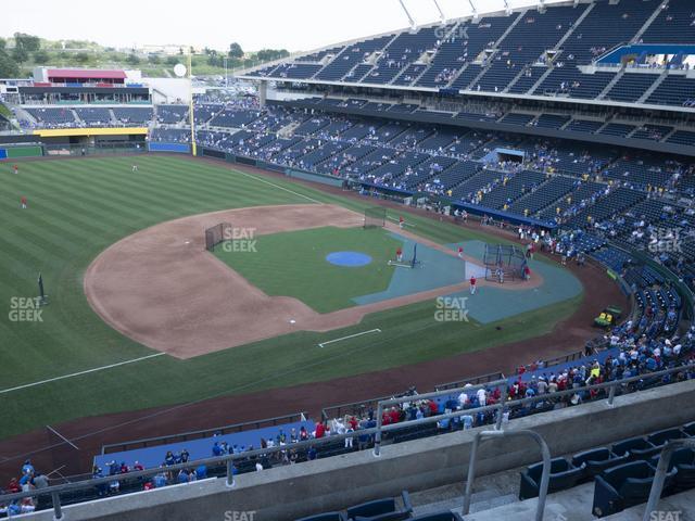 Seating view for Kauffman Stadium Section 408