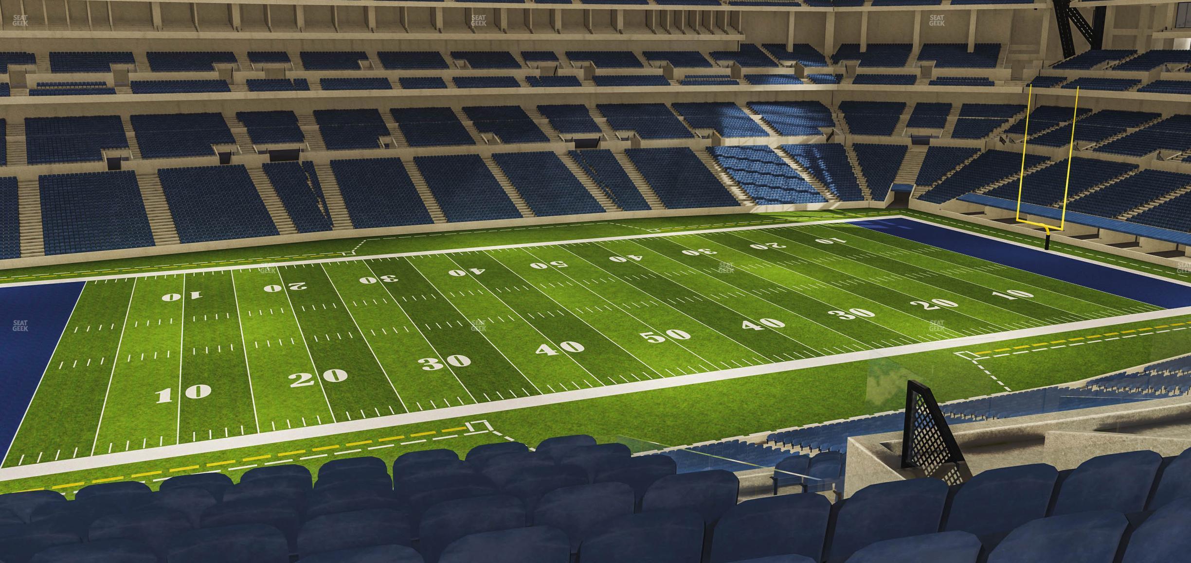 Seating view for Lucas Oil Stadium Section 443