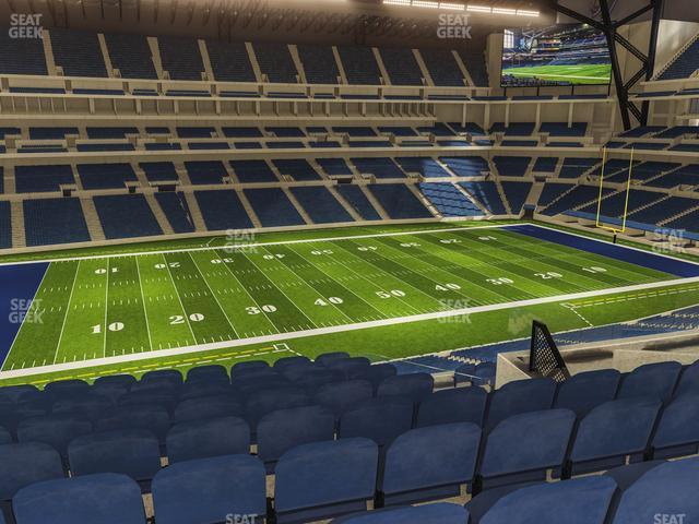 Seating view for Lucas Oil Stadium Section 443