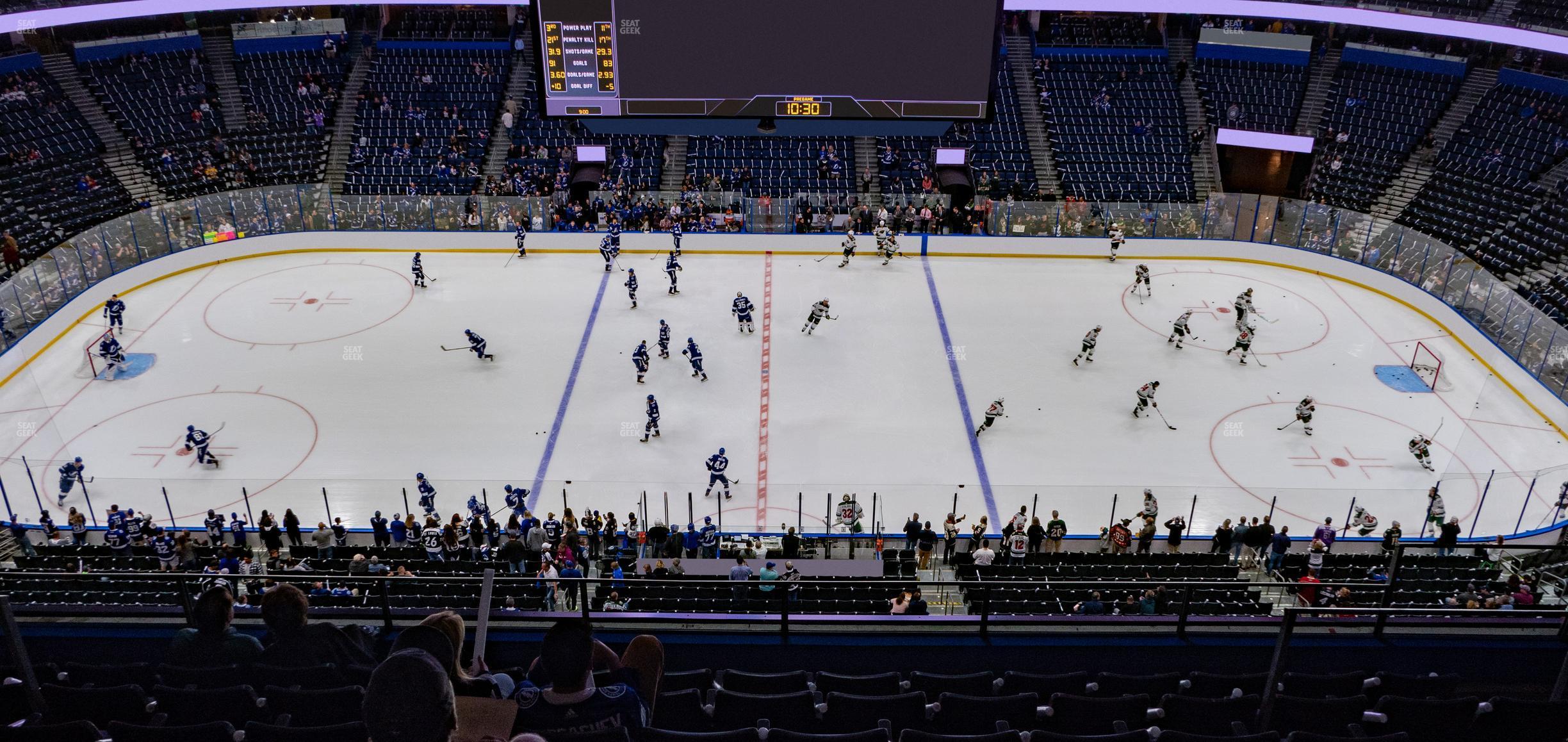 Seating view for Amalie Arena Section 316