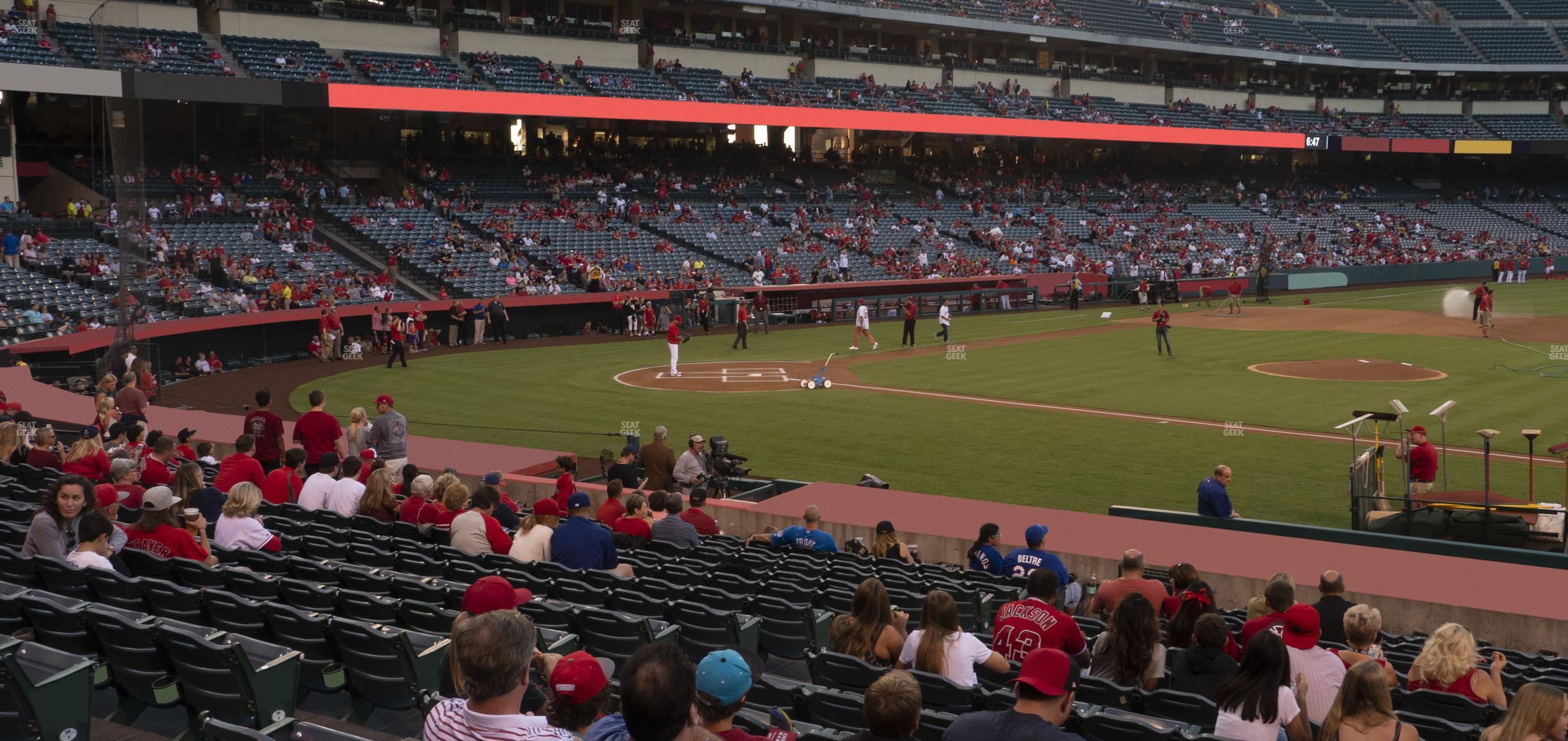 Seating view for Angel Stadium of Anaheim Section 124