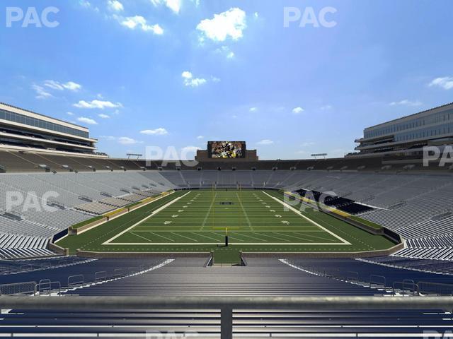 Seating view for Notre Dame Stadium Section 101