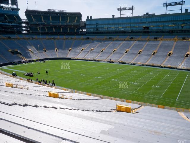 Seating view for Lambeau Field Section 111