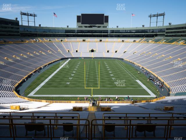 Seating view for Lambeau Field Section 354