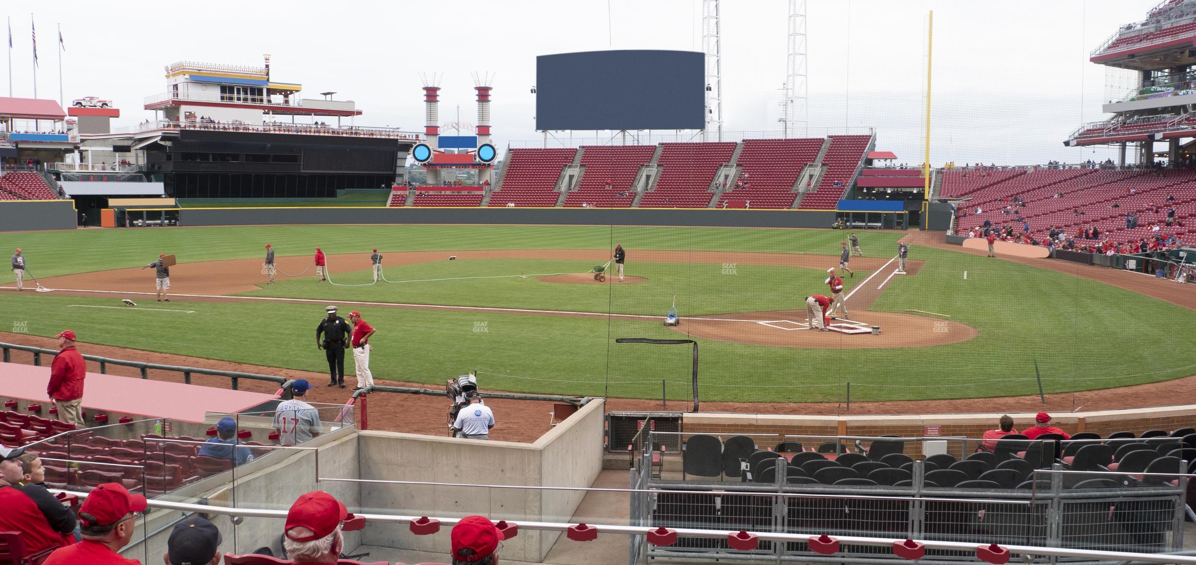 Seating view for Great American Ball Park Section 121