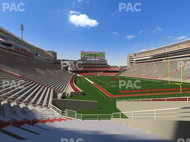 Seating view for Razorback Stadium Section 136