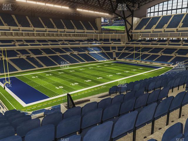 Seating view for Lucas Oil Stadium Section 446