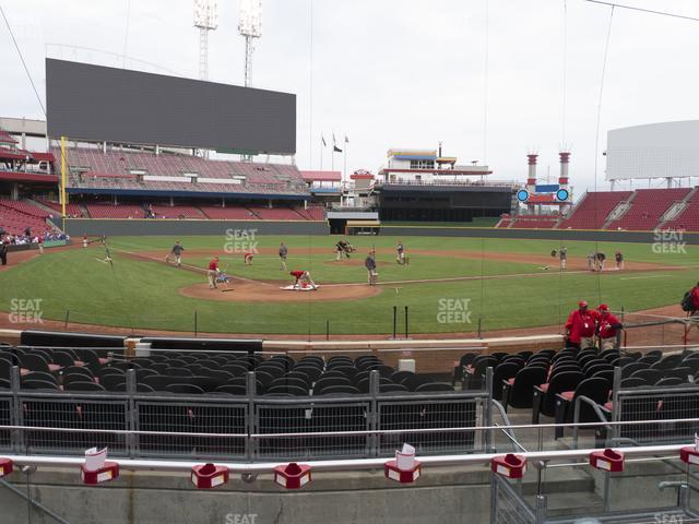 Seating view for Great American Ball Park Section Scout Box 24