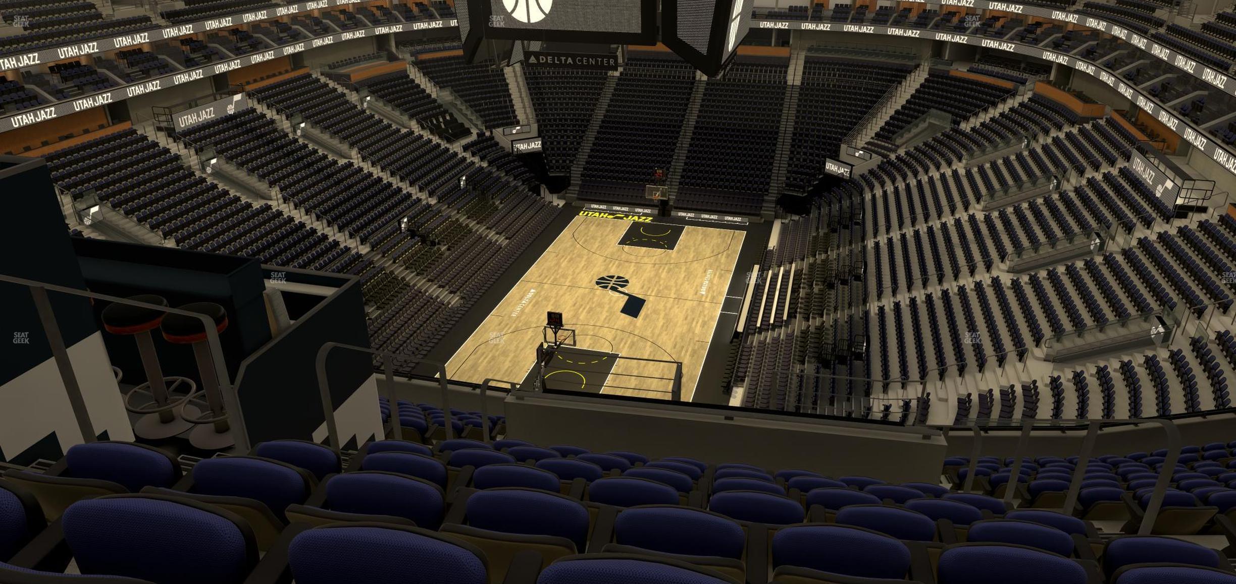 Seating view for Delta Center Section 120