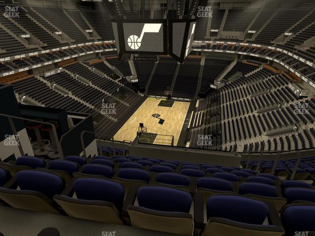 Seating view for Delta Center Section 120