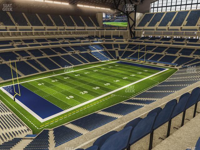 Seating view for Lucas Oil Stadium Section 546