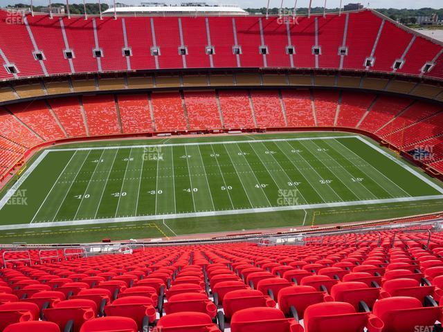 Seating view for GEHA Field at Arrowhead Stadium Section Ada 325