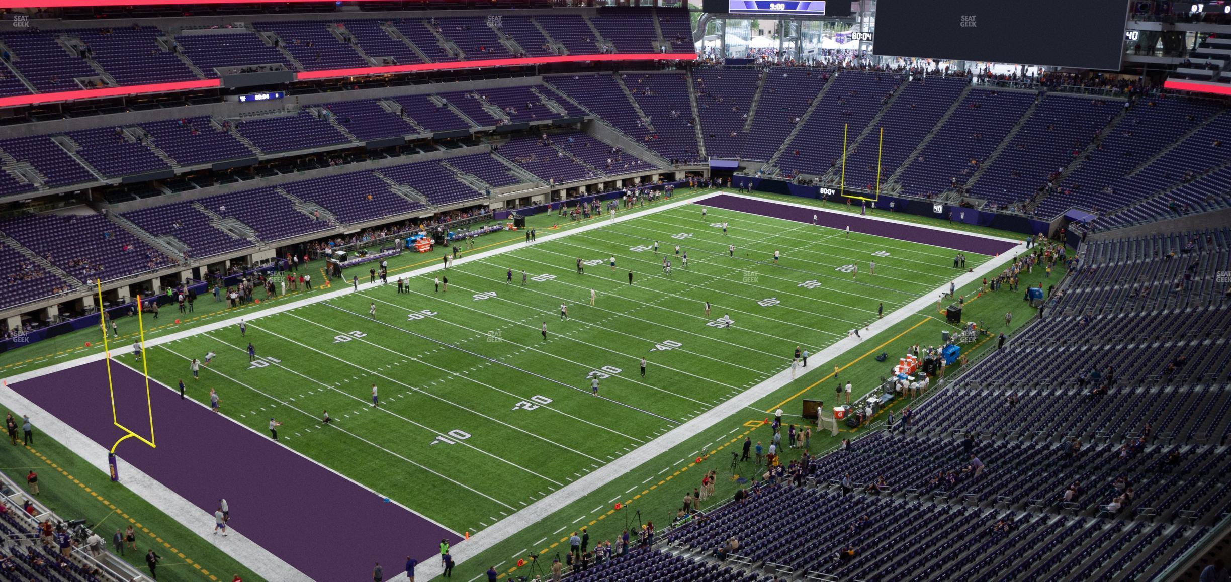 Seating view for U.S. Bank Stadium Section 319