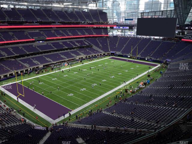 Seating view for U.S. Bank Stadium Section 319