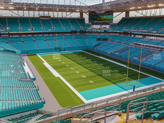 Seating view for Hard Rock Stadium Section 308