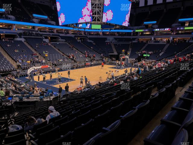 Seating view for Target Center Section 136