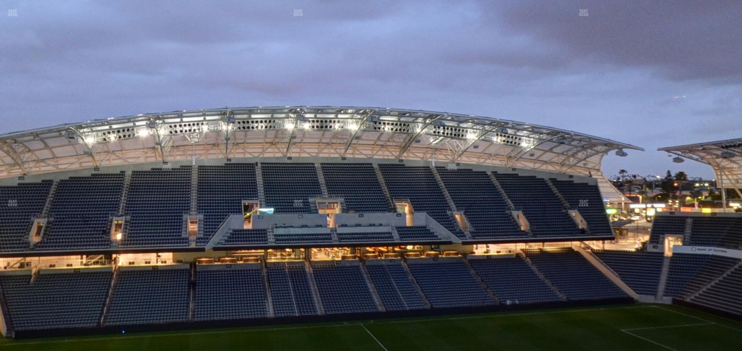 Seating view for BMO Stadium Section Sunset Deck Suite 8