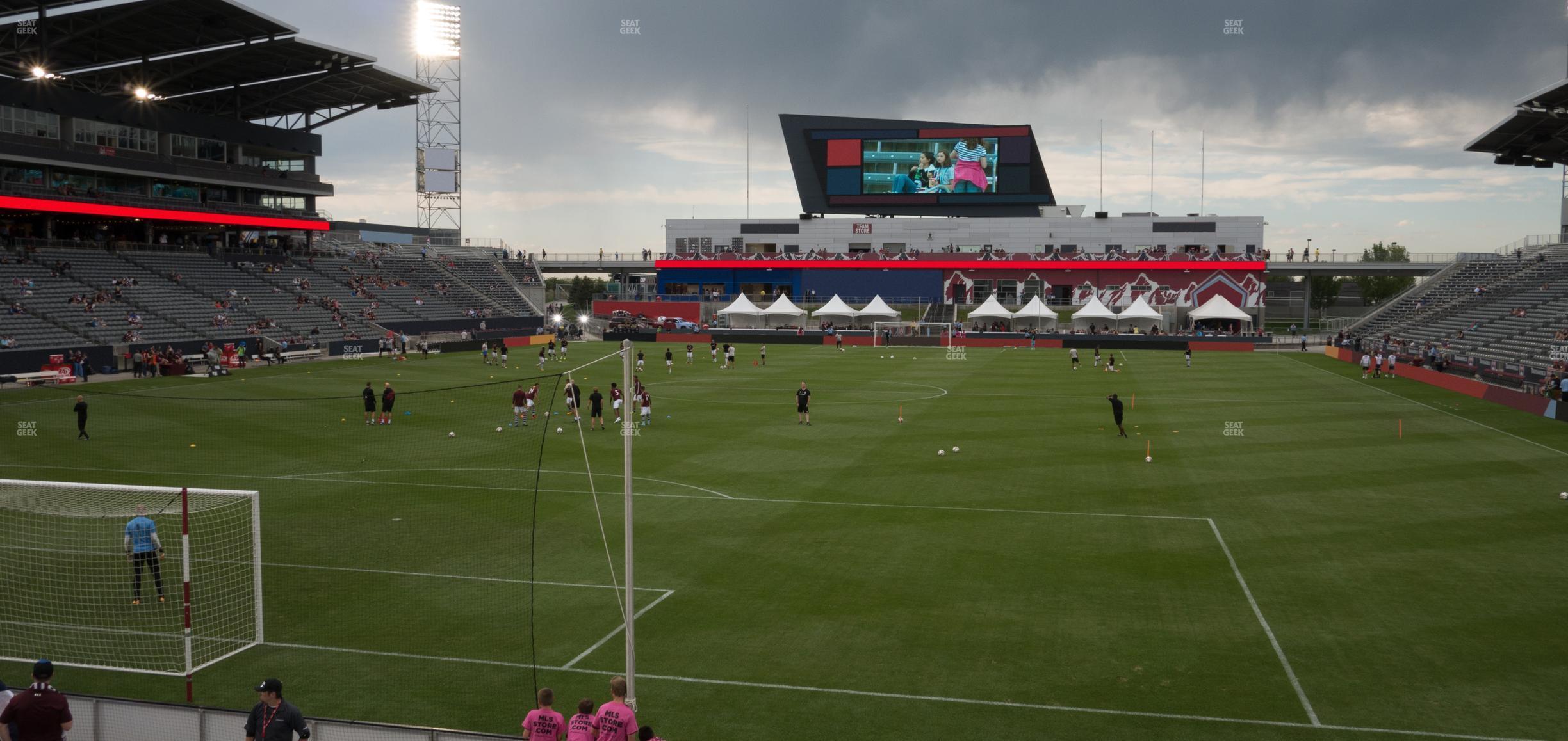 Seating view for Dick's Sporting Goods Park Section 116