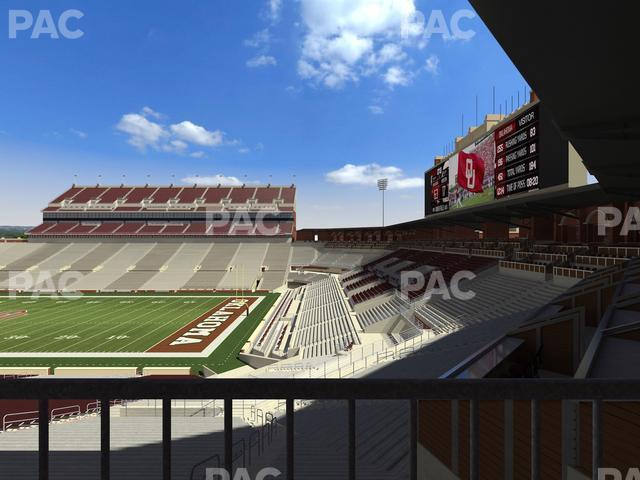 Seating view for Gaylord Family Oklahoma Memorial Stadium Section 51