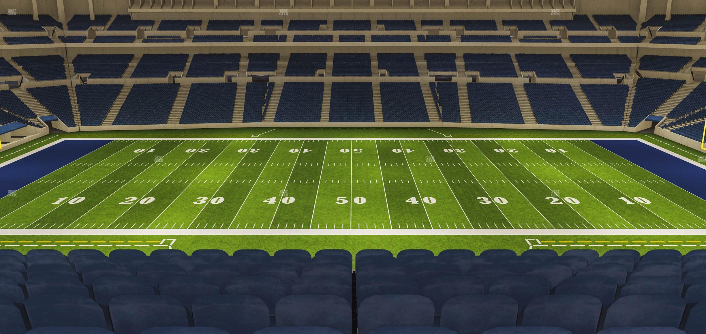 Seating view for Lucas Oil Stadium Section 413