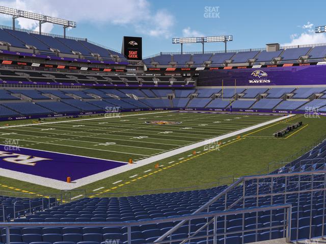 Seating view for M&T Bank Stadium Section 108