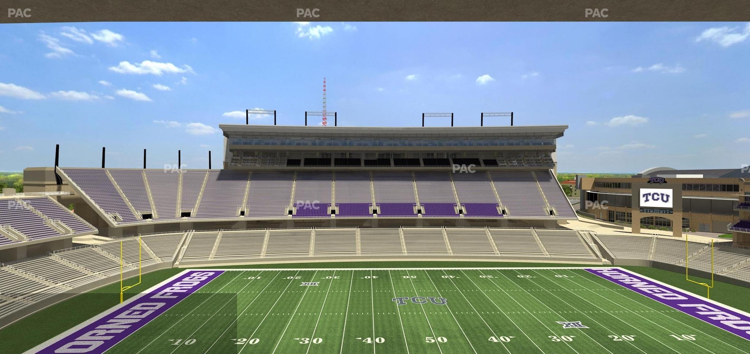 Seating view for Amon G. Carter Stadium Section Champions Suite 11