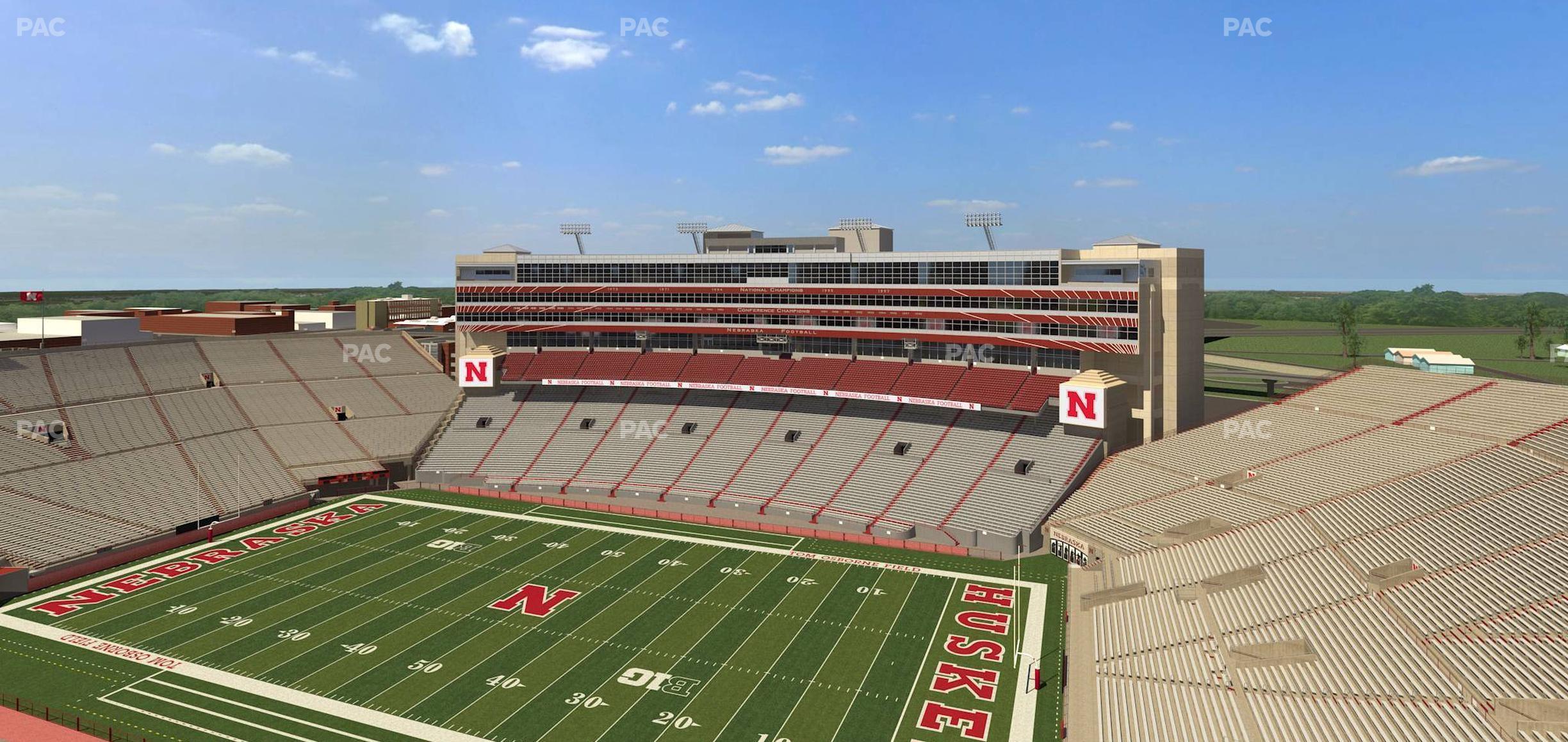 Seating view for Memorial Stadium Nebraska Section 602