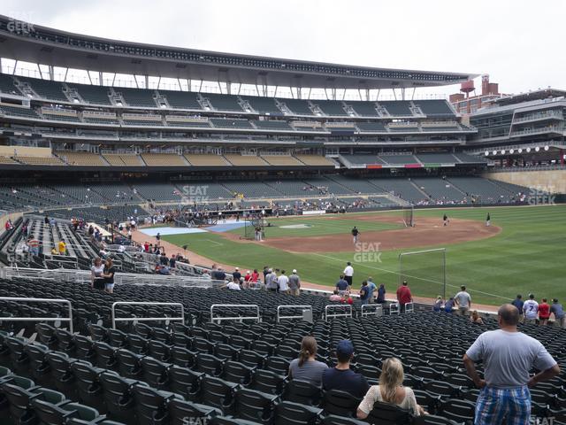 Seating view for Target Field Section 103