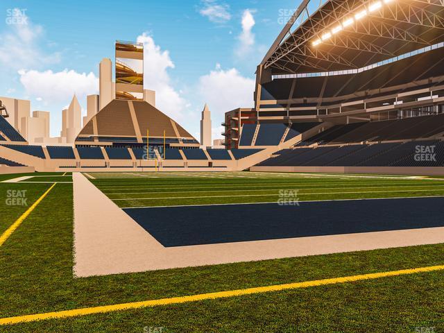 Seating view for Lumen Field Section Field 125