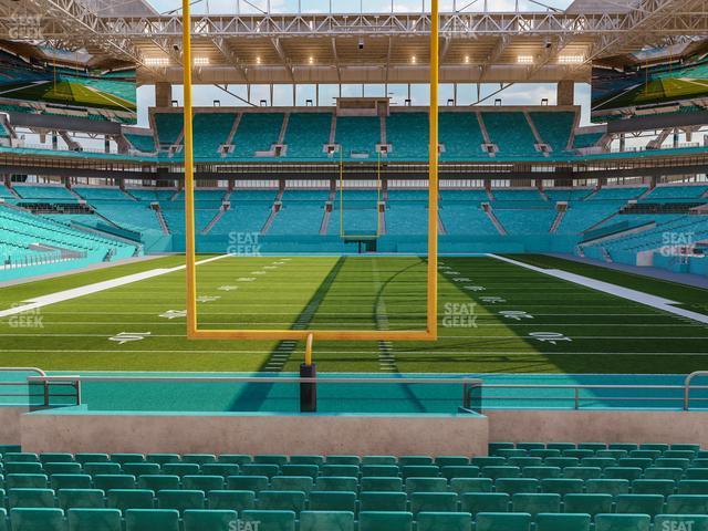 Seating view for Hard Rock Stadium Section 104