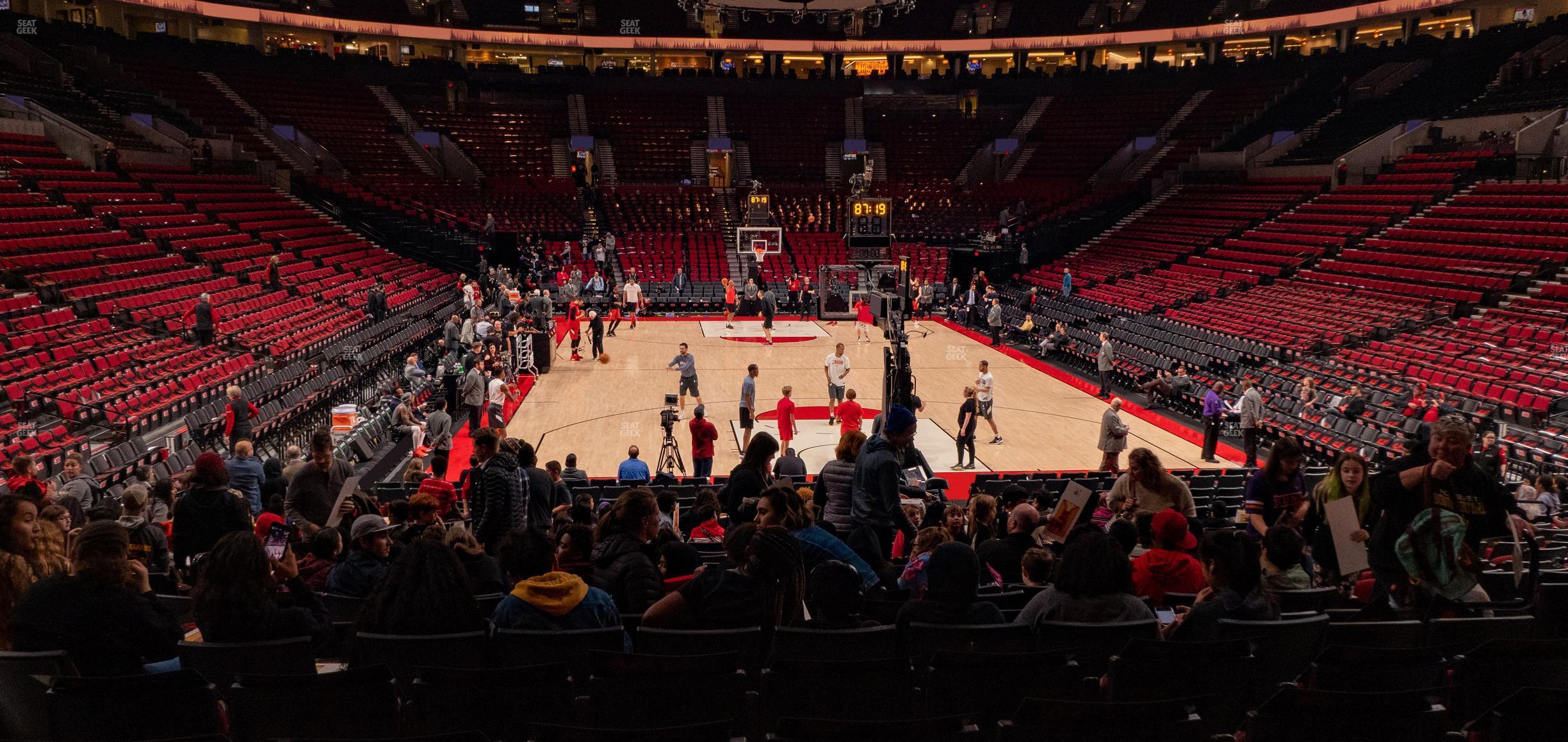 Seating view for Moda Center Section 118