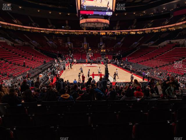 Seating view for Moda Center Section 118