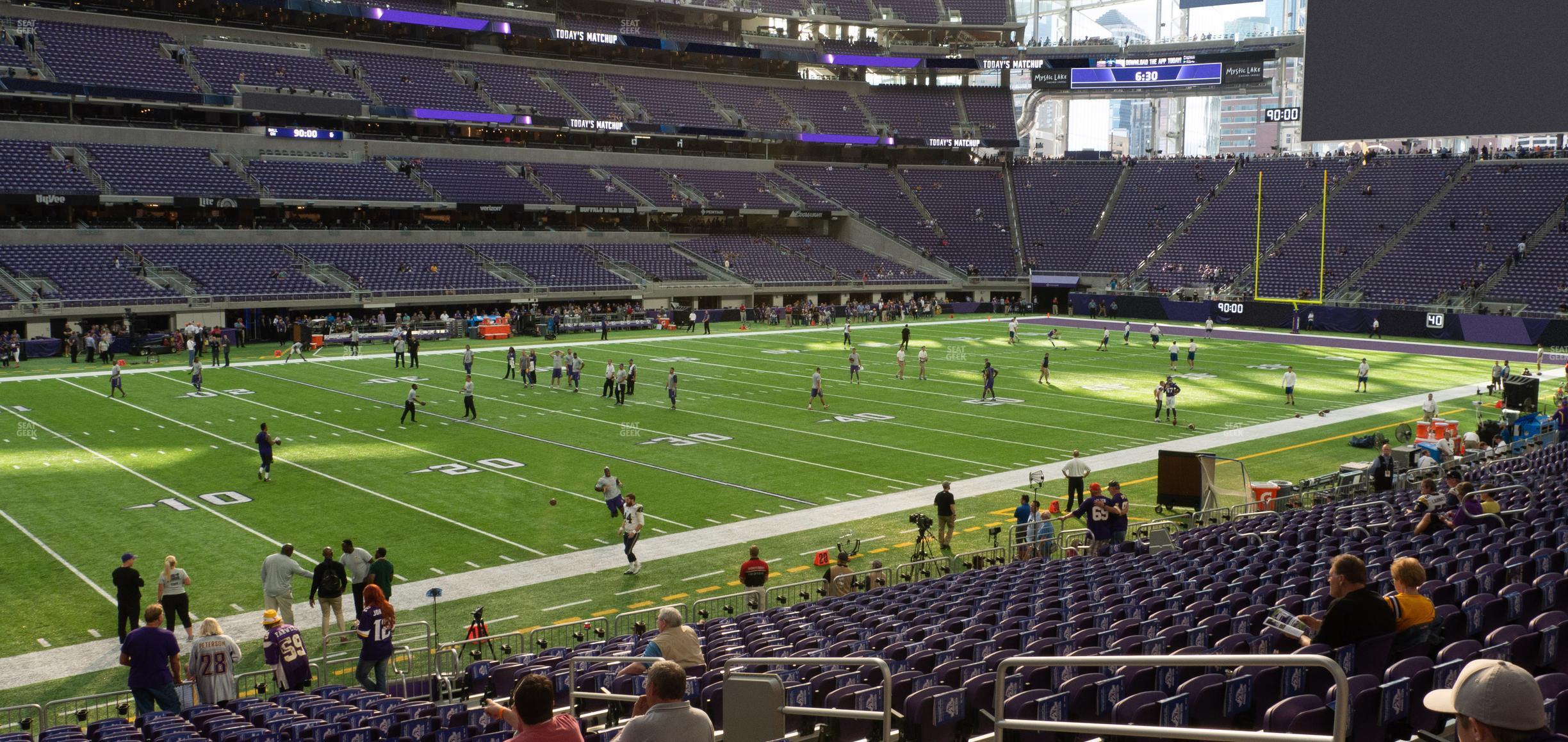 Seating view for U.S. Bank Stadium Section 113