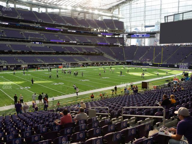 Seating view for U.S. Bank Stadium Section 113