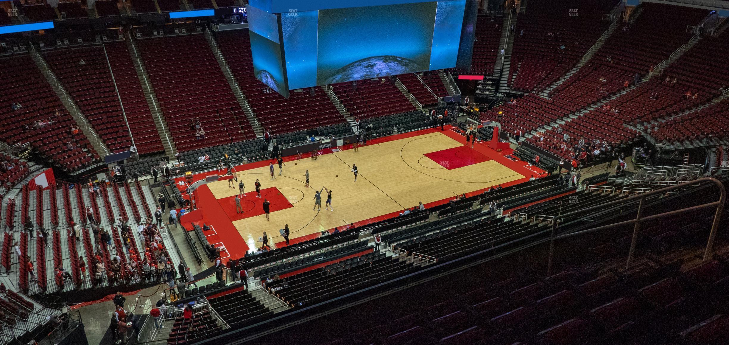 Seating view for Toyota Center Section 412