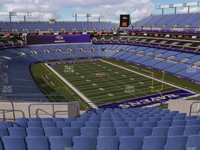 Seating view for M&T Bank Stadium Section 517