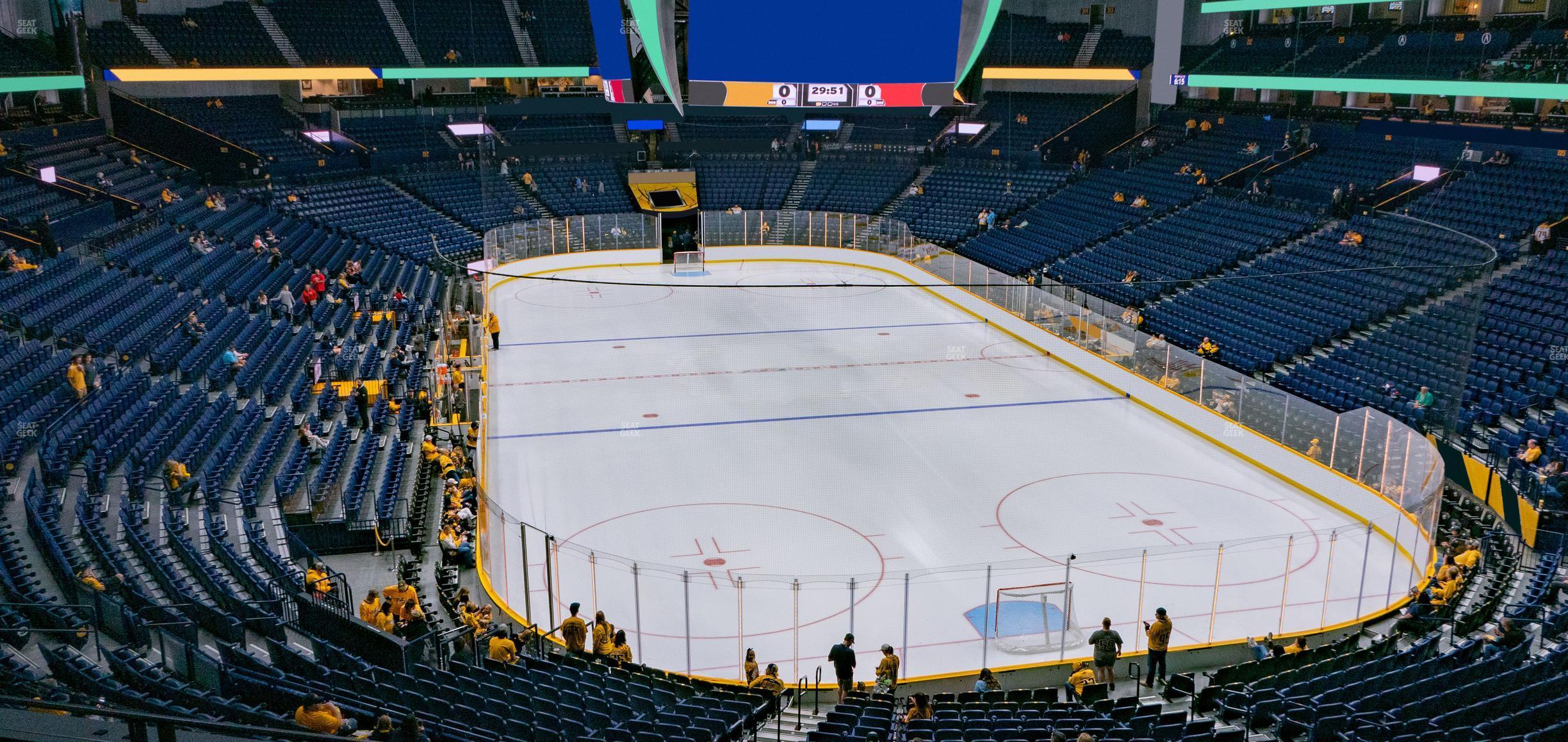 Seating view for Bridgestone Arena Section 223