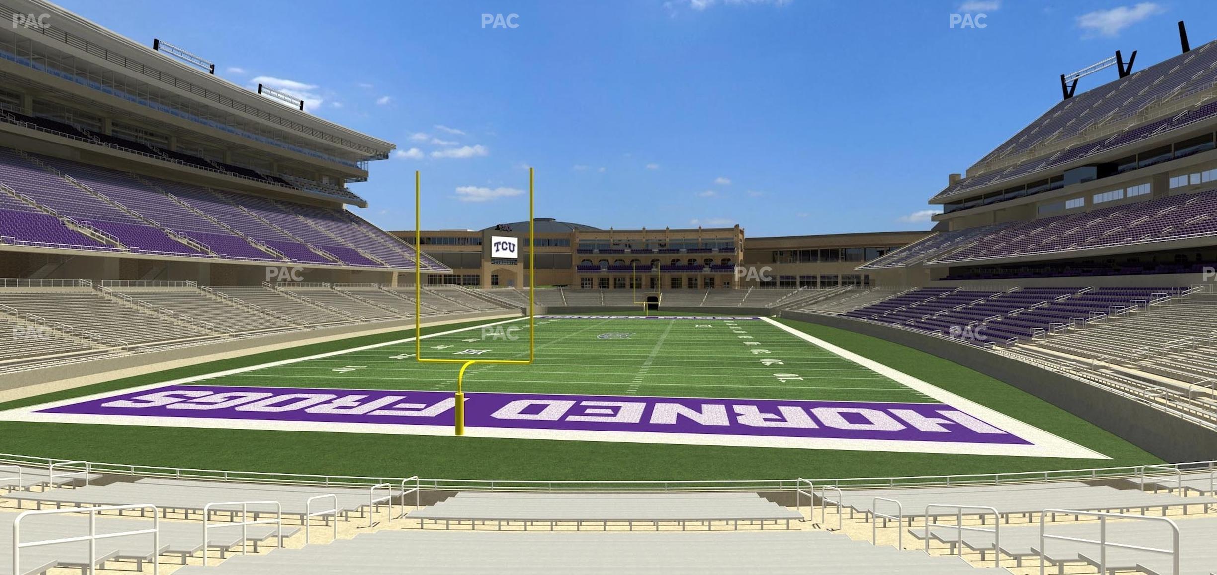 Seating view for Amon G. Carter Stadium Section 114