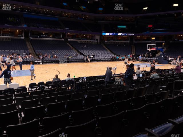 Seating view for FedExForum Section 104