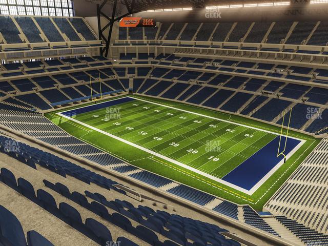 Seating view for Lucas Oil Stadium Section 607