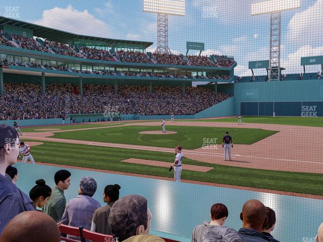 Seating view for Fenway Park Section Field Box 23