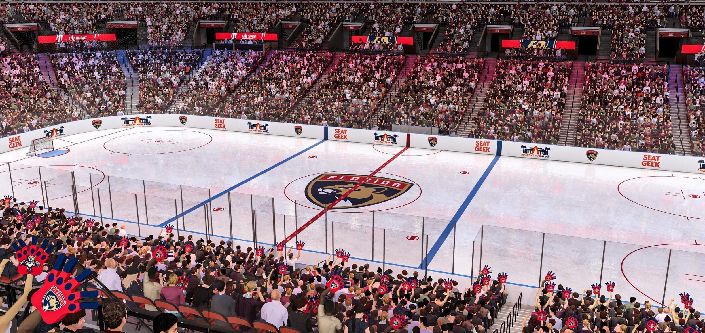 Seating view for Amerant Bank Arena Section Suite 4