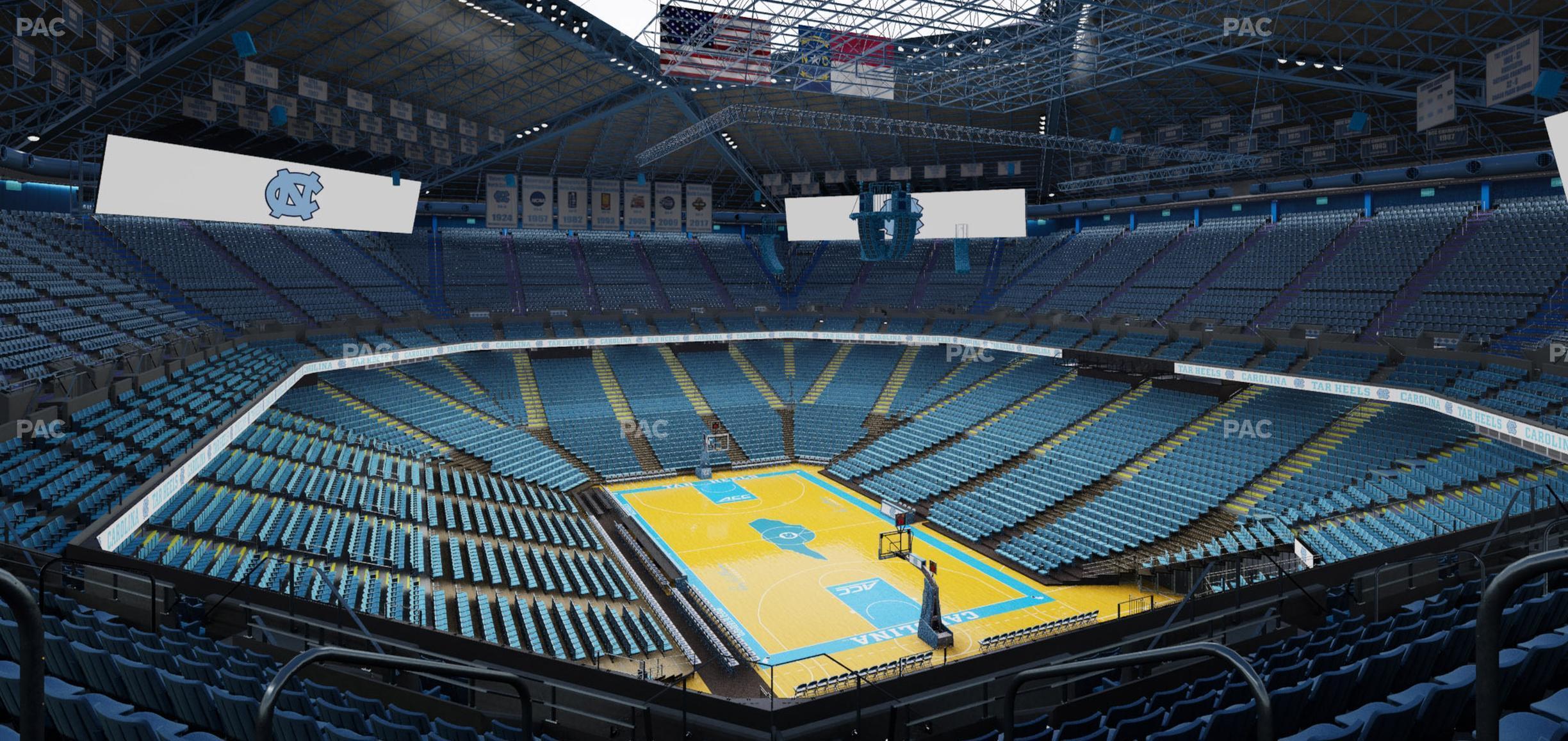 Seating view for Dean Smith Center Section 214 A