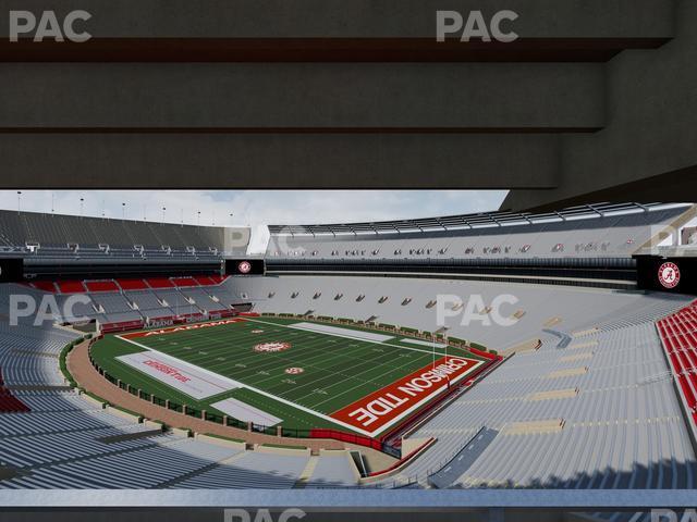 Seating view for Bryant Denny Stadium Section Champions Club 1