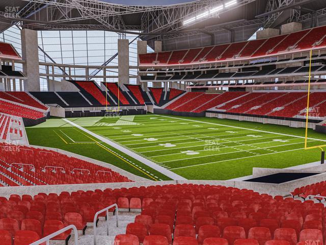 Seating view for Mercedes-Benz Stadium Section 122