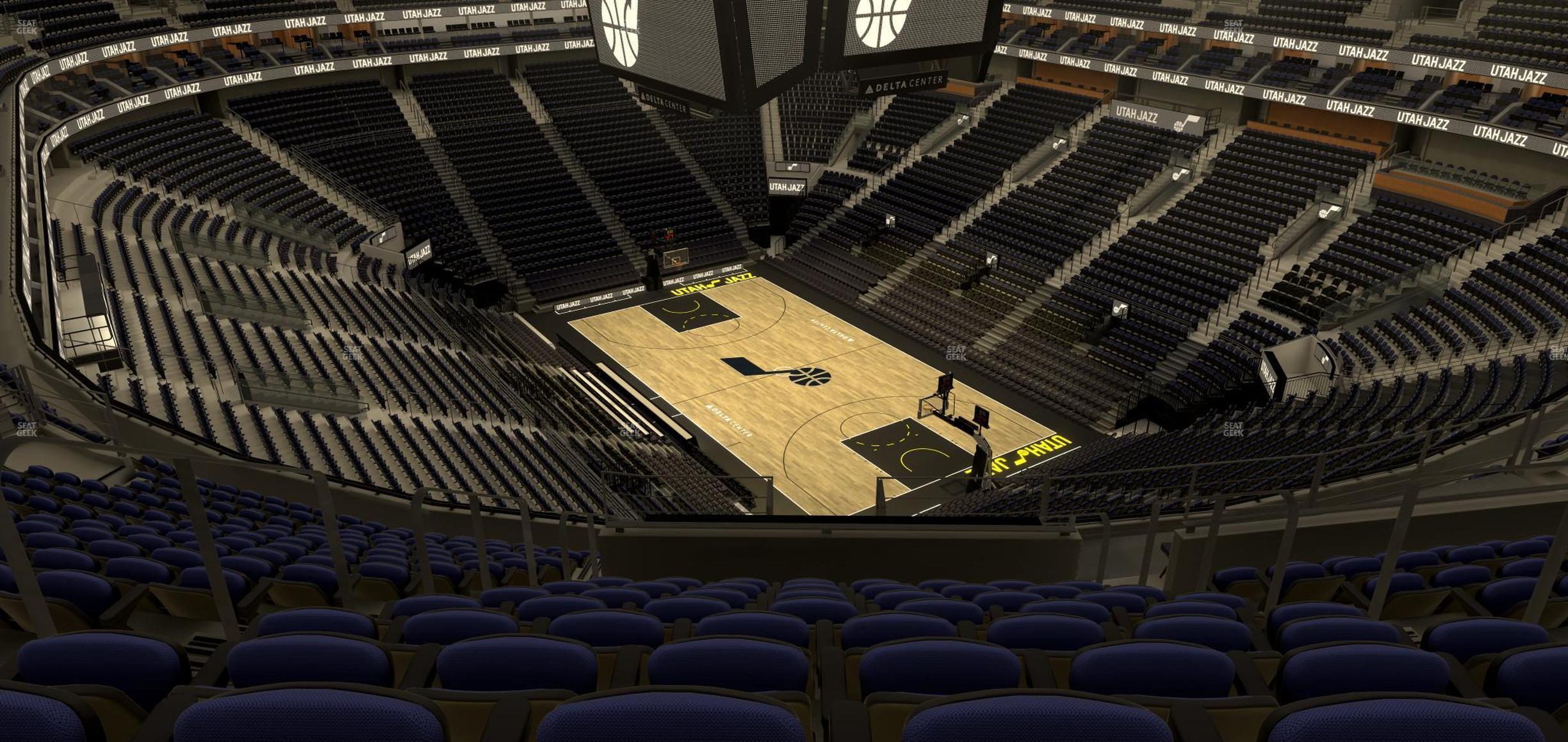 Seating view for Delta Center Section 106