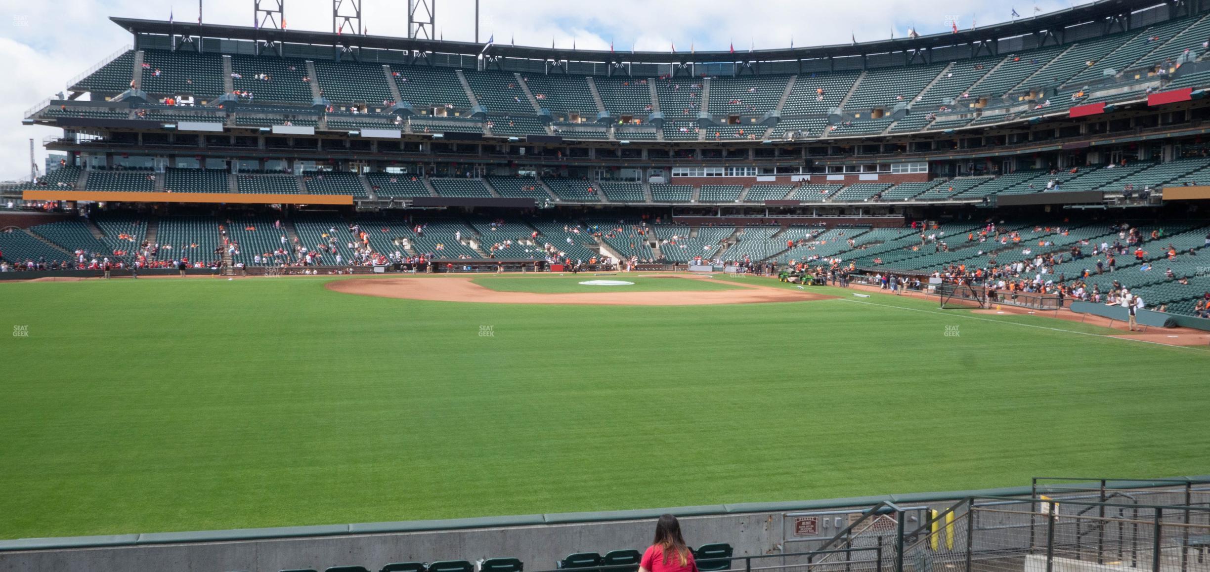 Seating view for Oracle Park Section Premium Bleachers 139