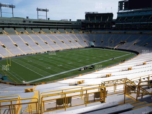 Seating view for Lambeau Field Section 314