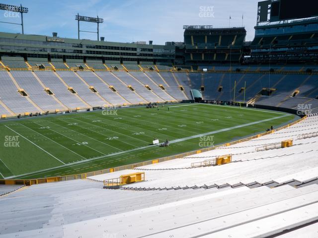 Seating view for Lambeau Field Section 110